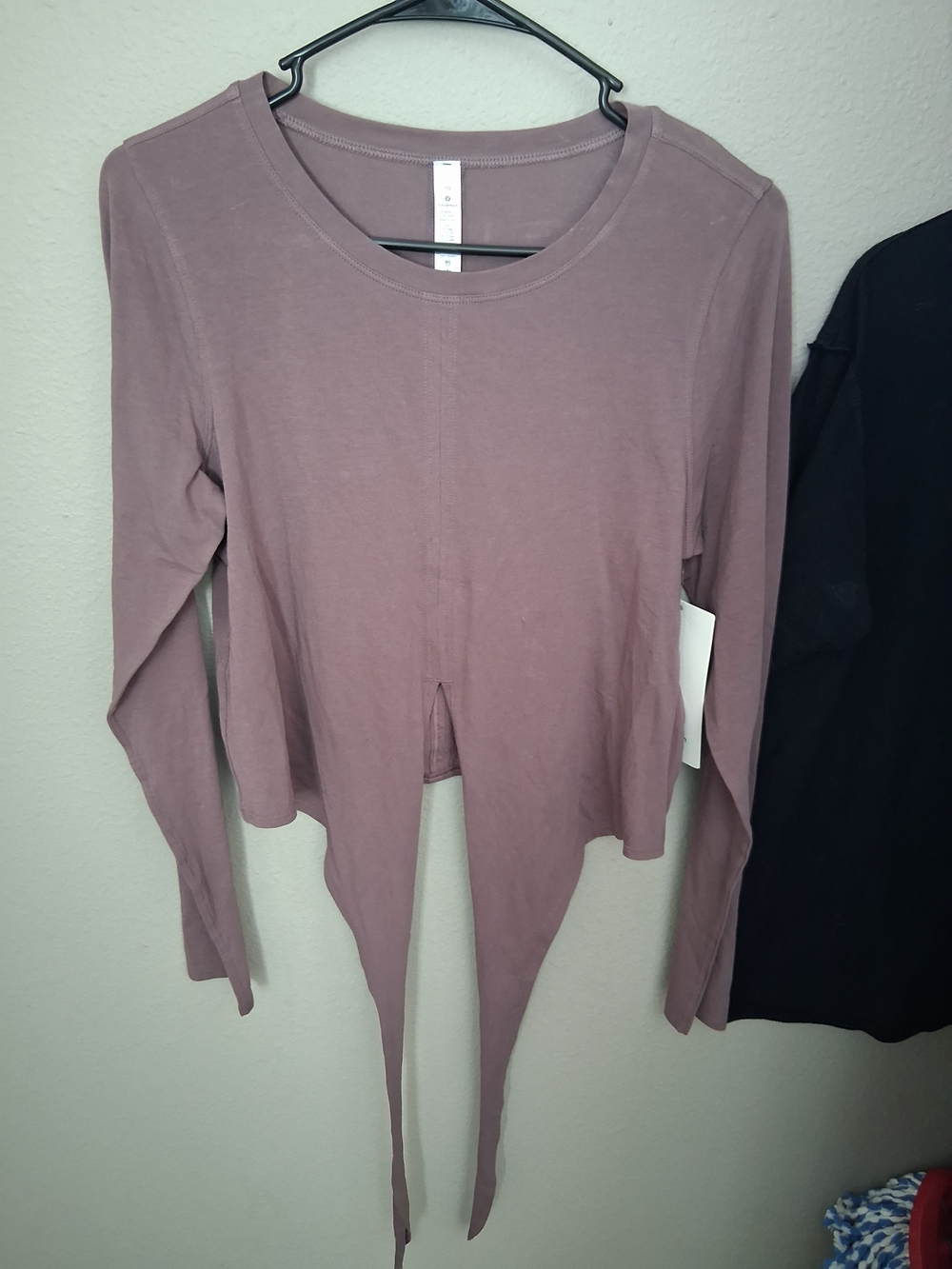 lululemon athletica Mauve Long-Sleeve Asymmetrical Tie-Front Top